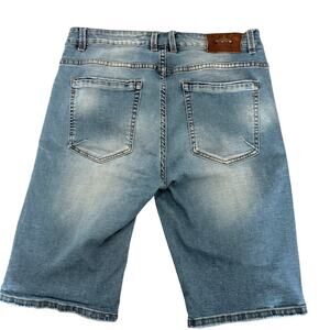 Jean shorts Fang Fang Homme Light Wash Denim Shorts W34 Stretch Designer